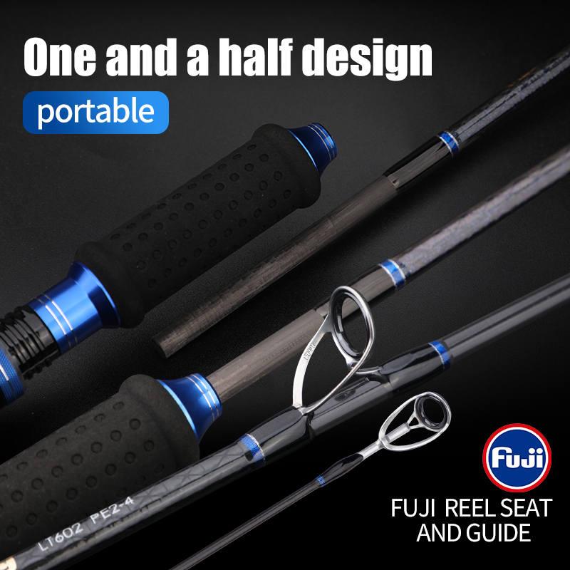 Fishing Rod Surf - ROLLFISH Premium 2 Bölümlü Karbon Fiber